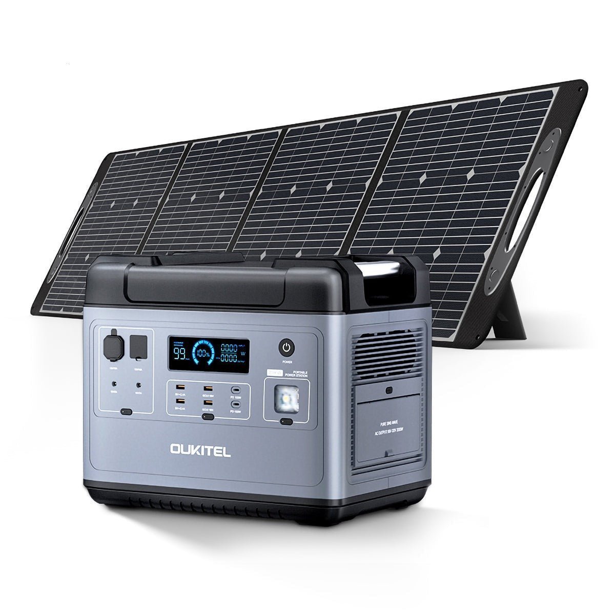 Alternative view of OUKITEL P2001 Portable Power Station 2000W/2000Wh