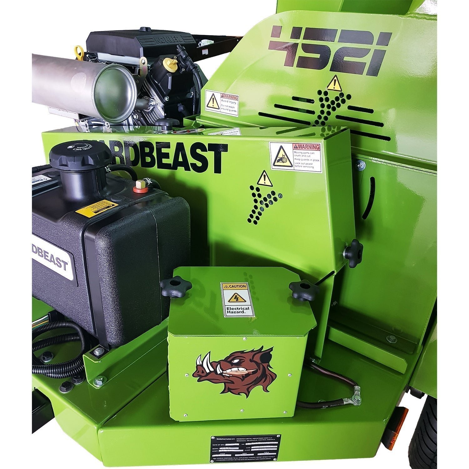Alternative view of YARDBEAST 4.5” Commercial-Grade Chipper – YB4521