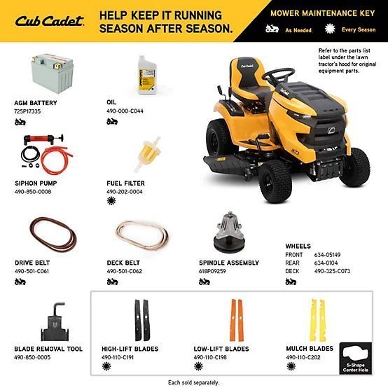 Alternative view of Cub Cadet 42 in. Gas-Powered Intellipower Riding Lawn Mower