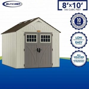 Alternative view of Suncast Tremont 8×10 BMS8100 Outdoor Resin Storage Shed