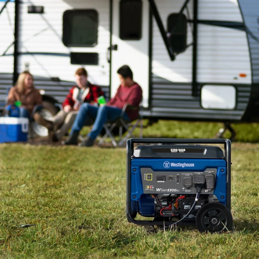 Alternative view of WGen5300sc Generator with CO Sensors.