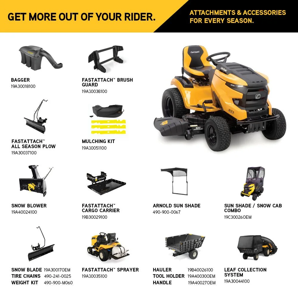 Alternative view of Cub Cadet XT1 GT54 Riding Lawn Mowers.