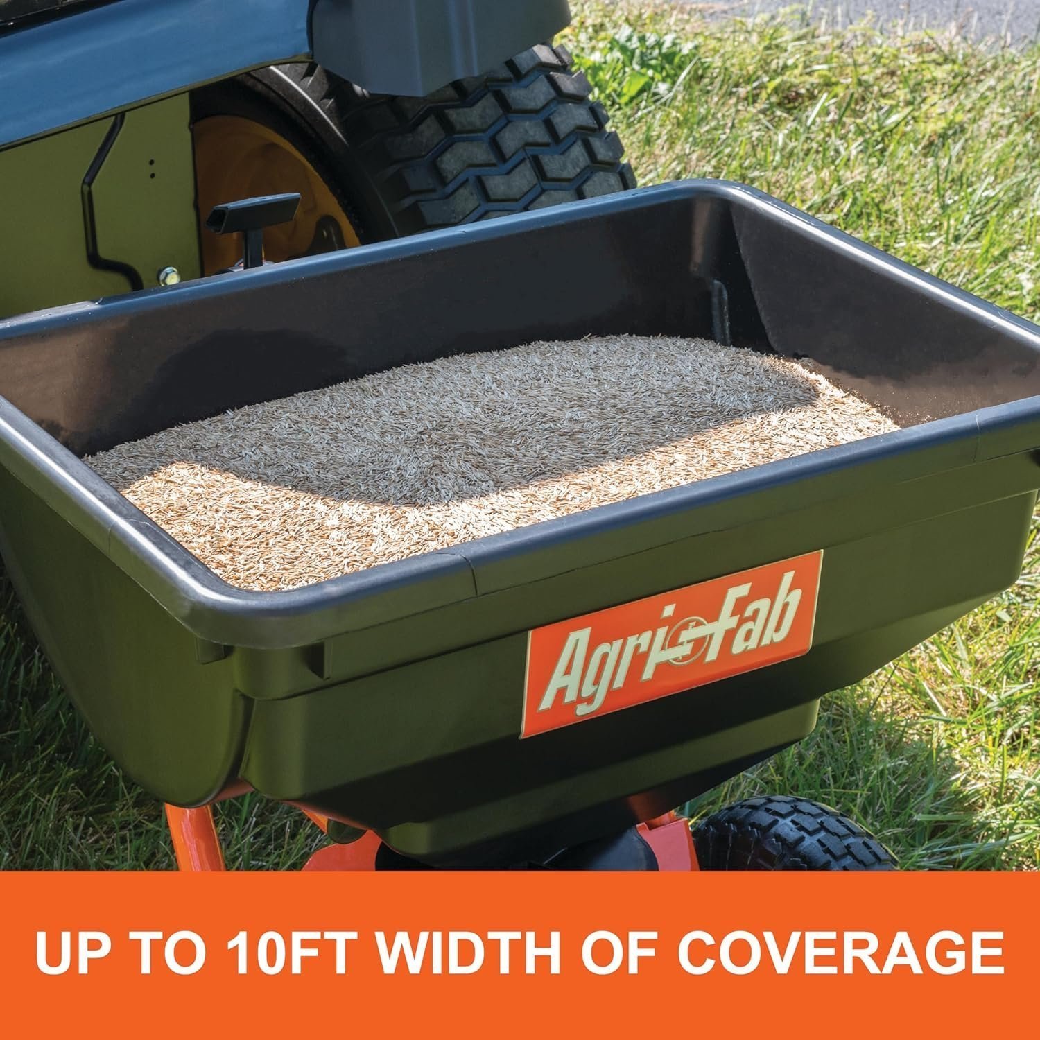 Alternative view of Agri-Fab 45-0543 Tow-Behind 100 lb Lawn & Garden Spiker Seeder Spreader