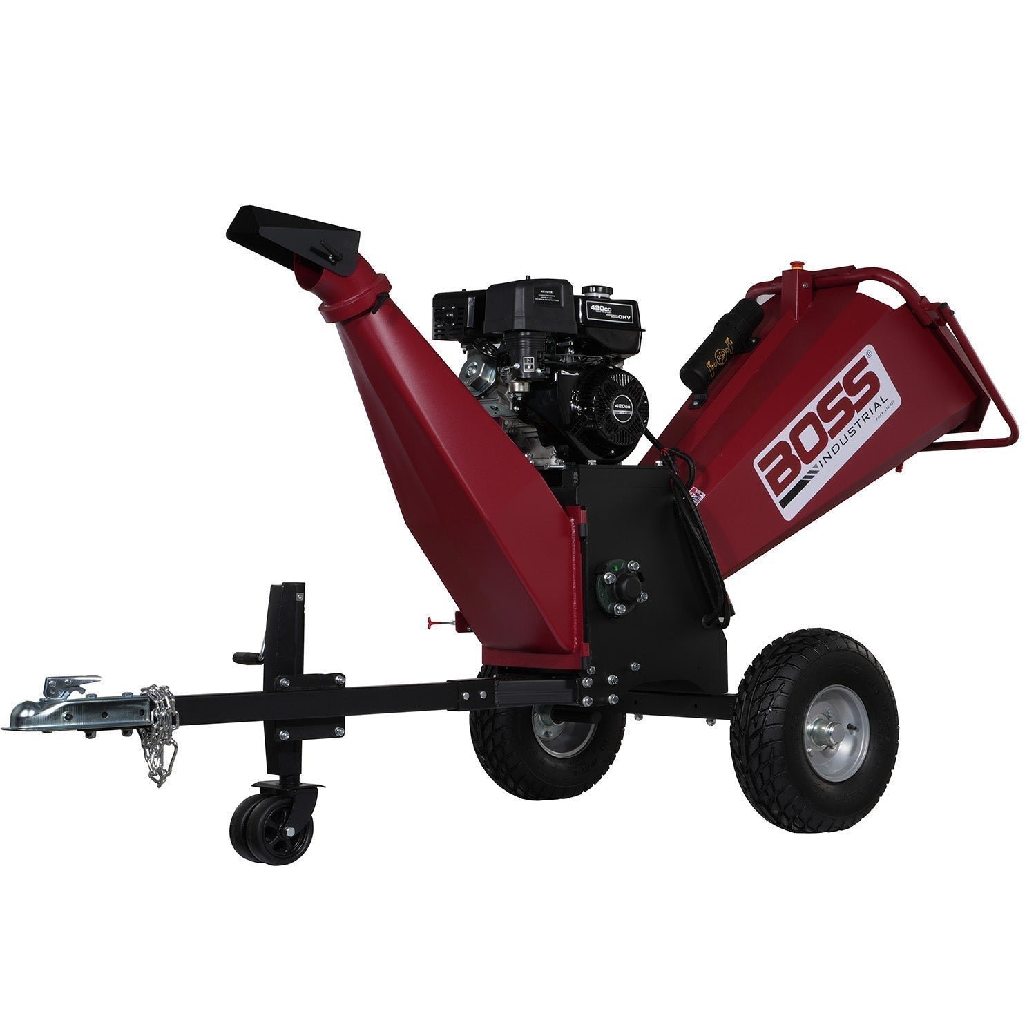 Alternative view of Boss Industrial 6″ 14 HP Chipper Shredder with Electric Starter – CGR60