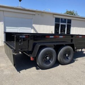 Alternative view of 6×12 Dual-Axle Dump Trailer – 12,000 lb Heavy-Duty Hauler for Construction & Landscaping