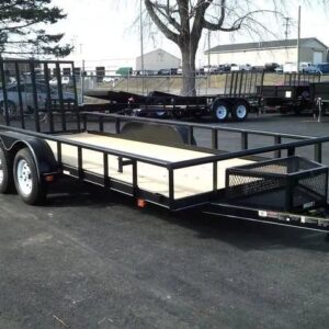 Alternative view of 6×16 Heavy-Duty Tandem Axle Utility Trailer – 2025 Steel Frame with Wood Deck