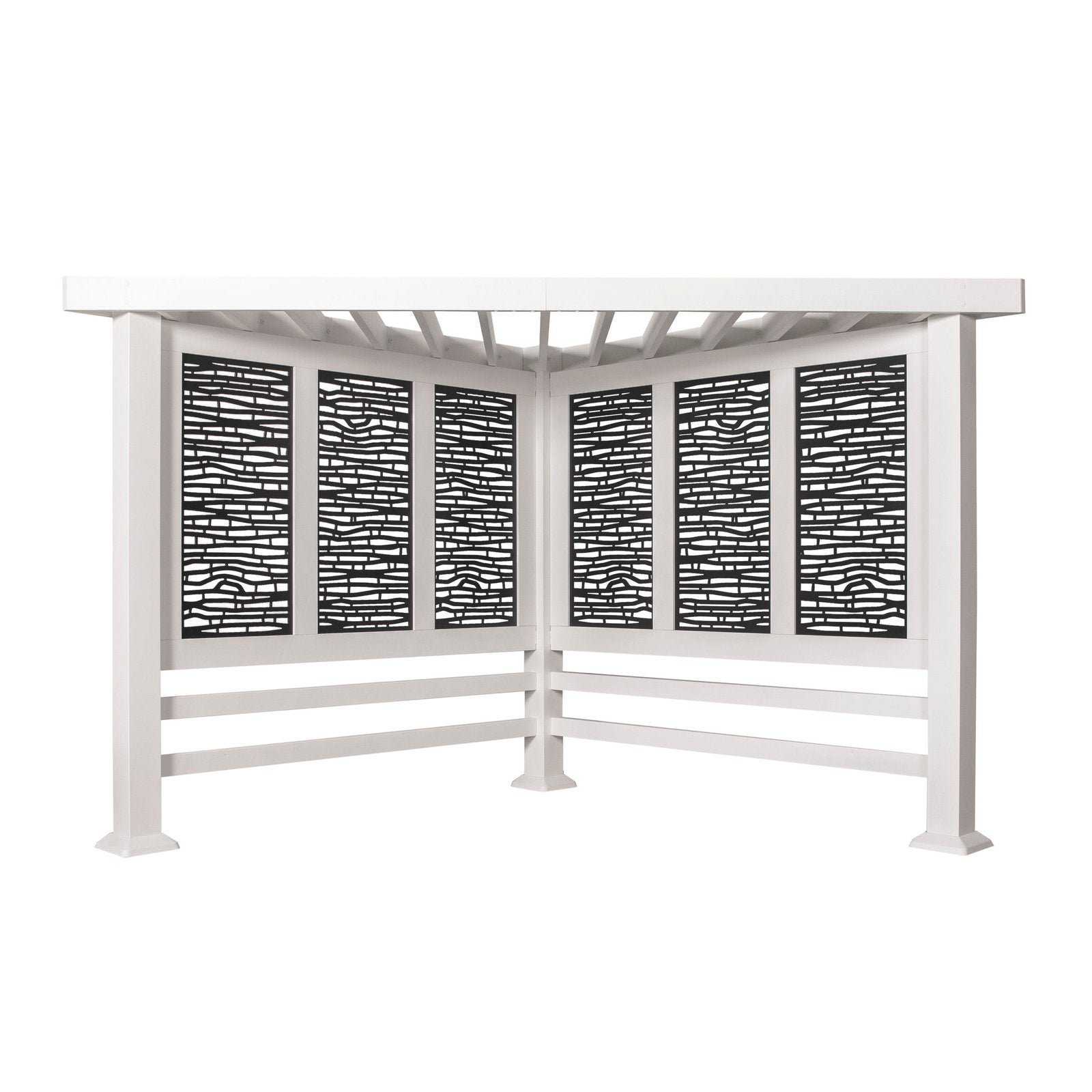 Alternative view of Richmond Modern Steel Cabana Pergola