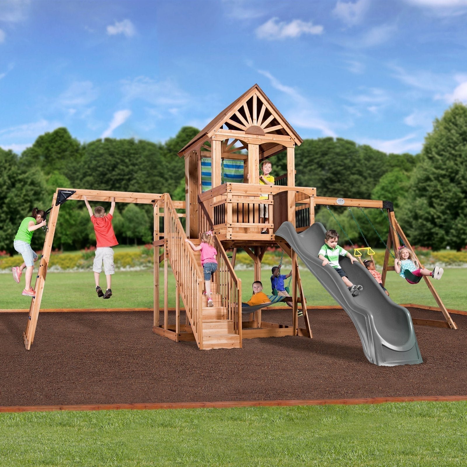 Alternative view of Oceanview Swing Set