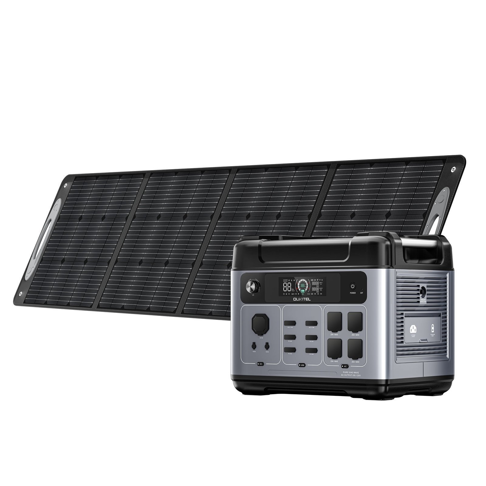Alternative view of OUKITEL P2001 Plus Portable Power Station 2400W/2048Wh