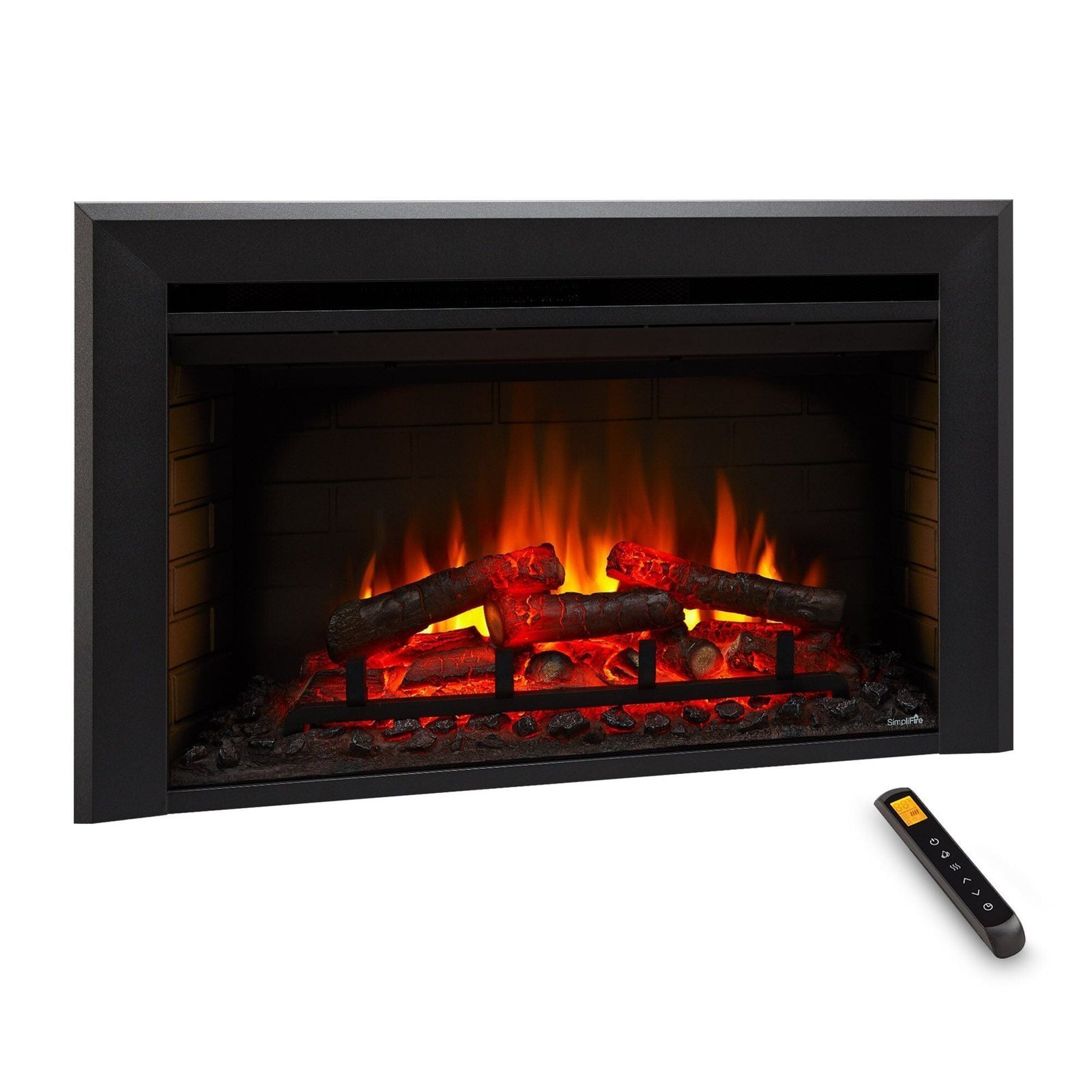 Alternative view of SimpliFire 30-In Electric Fireplace Insert with LED Flame and Multi-Color Ember Bed