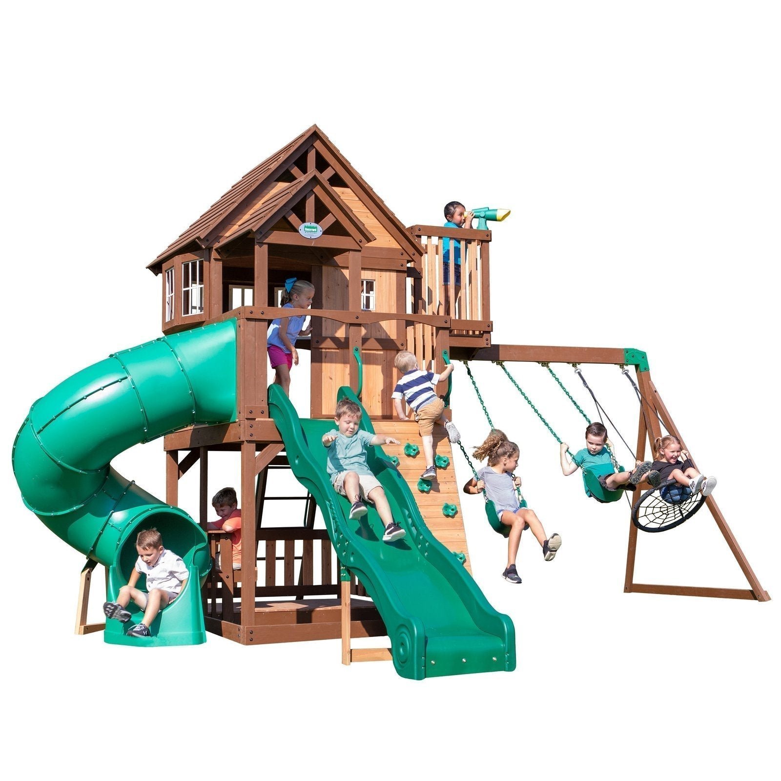 Alternative view of Skyfort II With Spiral Tube Slide