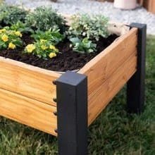 Alternative view of Raised planter 100% authentic teak wood