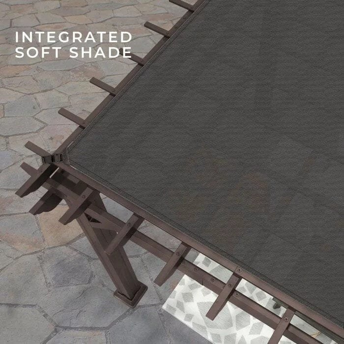 Backyard Discovery 12 ft. x 10 ft. Steel Traditional Pergola - Image 3