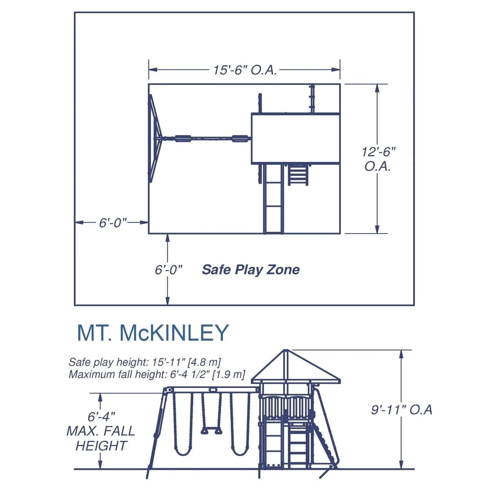 Alternative view of Backyard Discovery McKinley Mount Swing Set