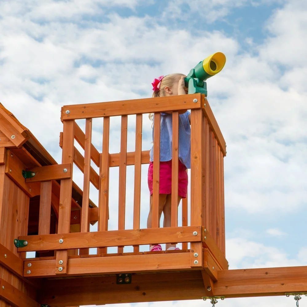 Alternative view of Backyard Discovery Skyfort II Swing Set