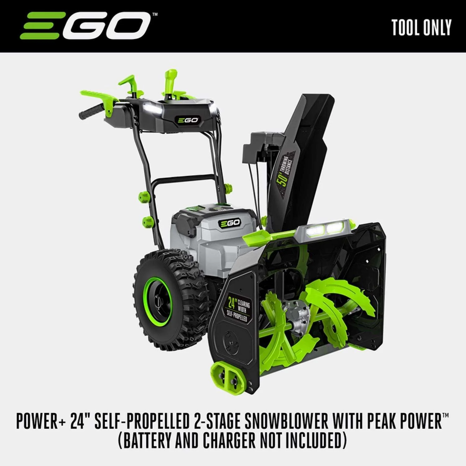 Alternative view of EGO Power+ 24″ Self Propelled 2-Stages Snow Blower SNT2400
