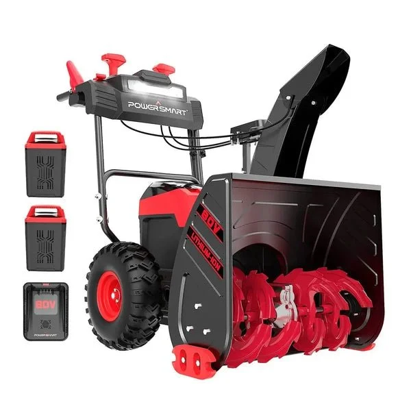 Alternative view of Powersmart 24-Inch 80V Cordless Battery Snow Blowers