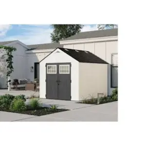 Alternative view of Suncast Tremont 8 ft. x 10 ft. Storage Shed with Floors – Ice Cube|BMS8125